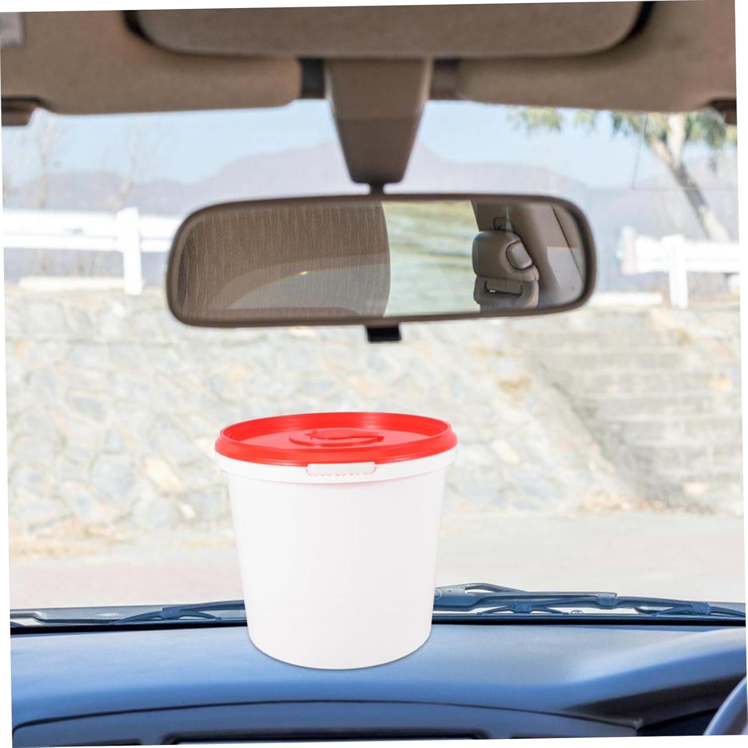 Multipurpose Wipes Holder Refillable Travel Wipe Bucket for Car Home Use image number 2