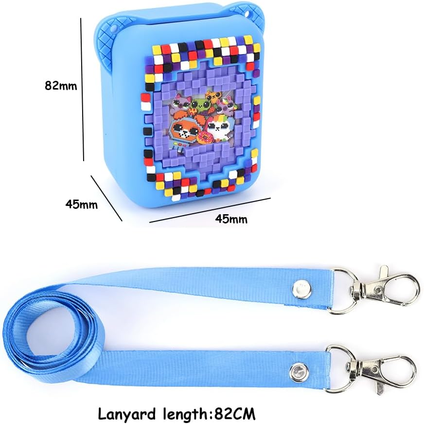 Protective Silicone Case for Bitzee Digital Pet Interactive Virtual Toy, Protective Sleeve Holder Skin Washable with Lanyard for Bitzee Interactive Toy Digital Pet and Accessories image number 2