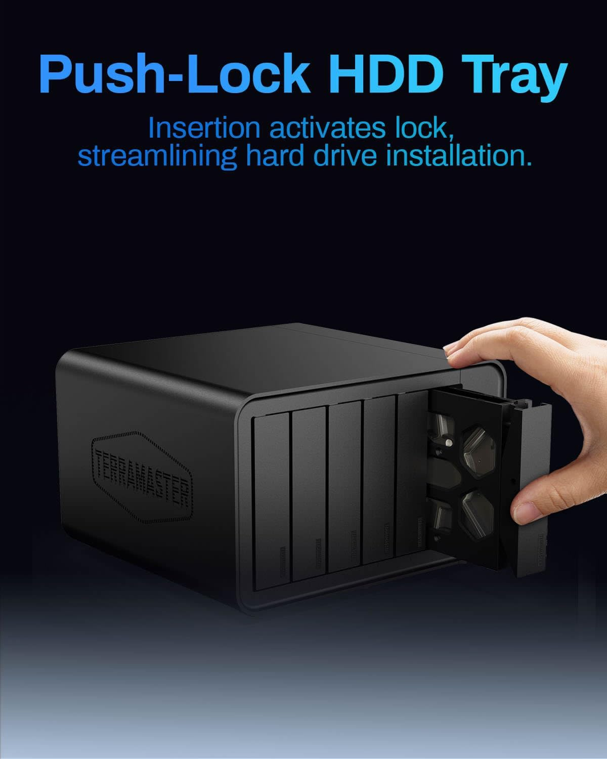 TERRAMASTER F6-424 NAS Storage 6Bay - N95 Quad-Core CPU, 8GB DDR5 RAM, Dual 2.5Gbe Ports, Network Attached Storage with High Performance (Diskless) image number 6