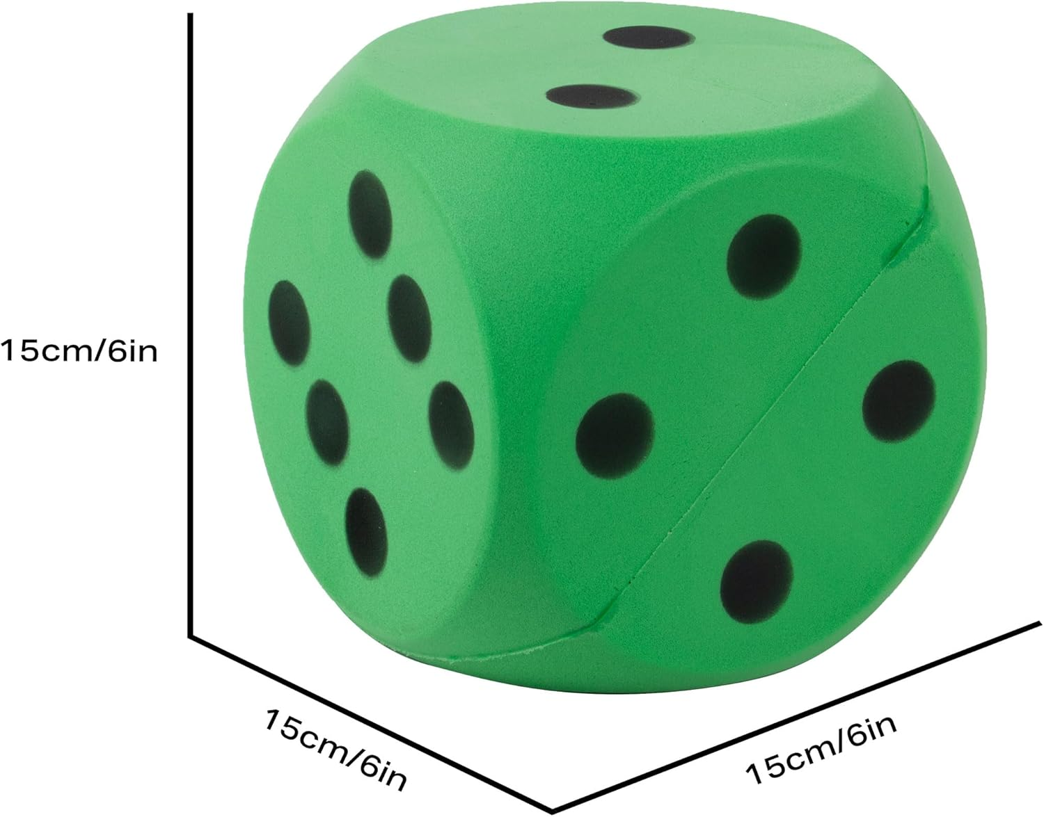 First-Play Foam Dice, Green, 15 Cm image number 2