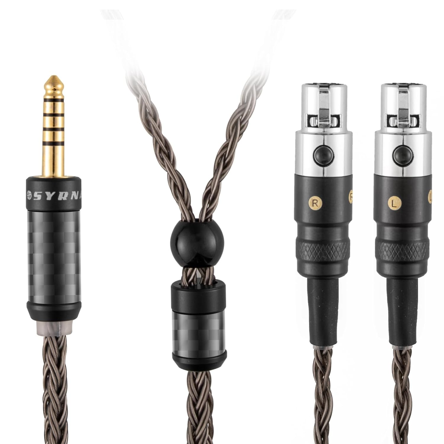 SYRNARN 4.4Mm Balanced Headphone Cable Compatible with AUDEZE LCX-X LCD-XC LCD2 LCD3 LCD4 - MEZE Empyrean, Elite, Empyrean 16 Core Replacement Cord (With 4.4Mm Balanced, 1.5Meters/5Ft) image number 3