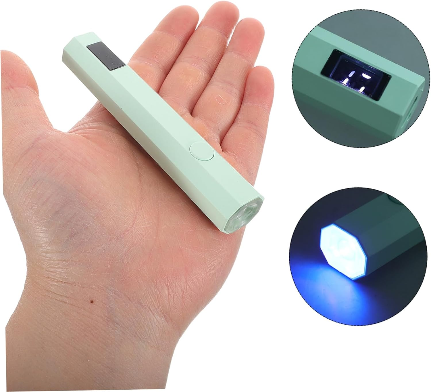 Vaguelly Portable Mini Uv Nail Lamp Cordless Rechargeable Handheld Gel Nails Dryer with LCD Display for Home DIY and Professional Salon Use