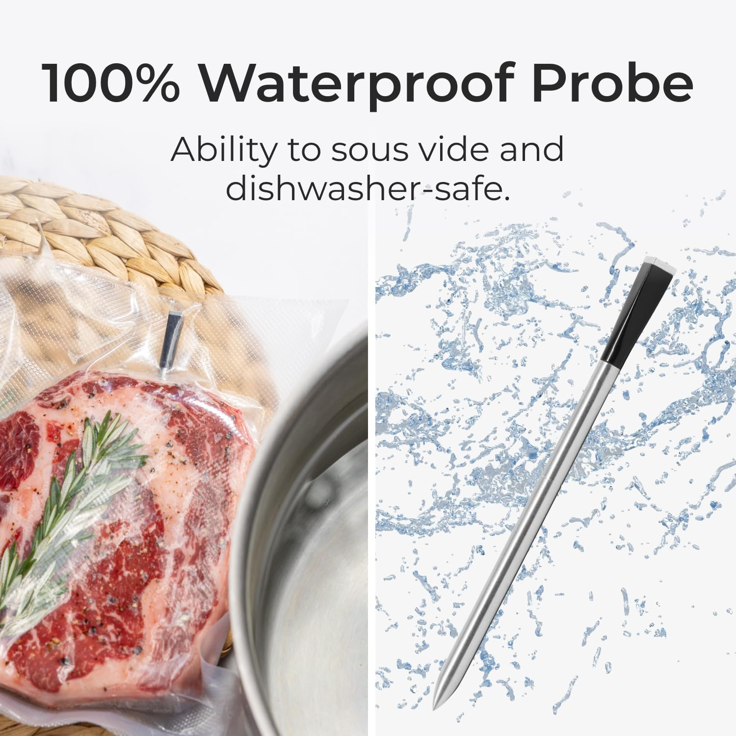MEATER SE [New]: Smart Bluetooth Wireless Meat Thermometer Digital | 50+ Master Class Recipes in Free App | Internal & Ambient Temp | Ideal for Oven, Grill, Kitchen, BBQ, Smoker, Air Fryer, Sous Vide image number 2