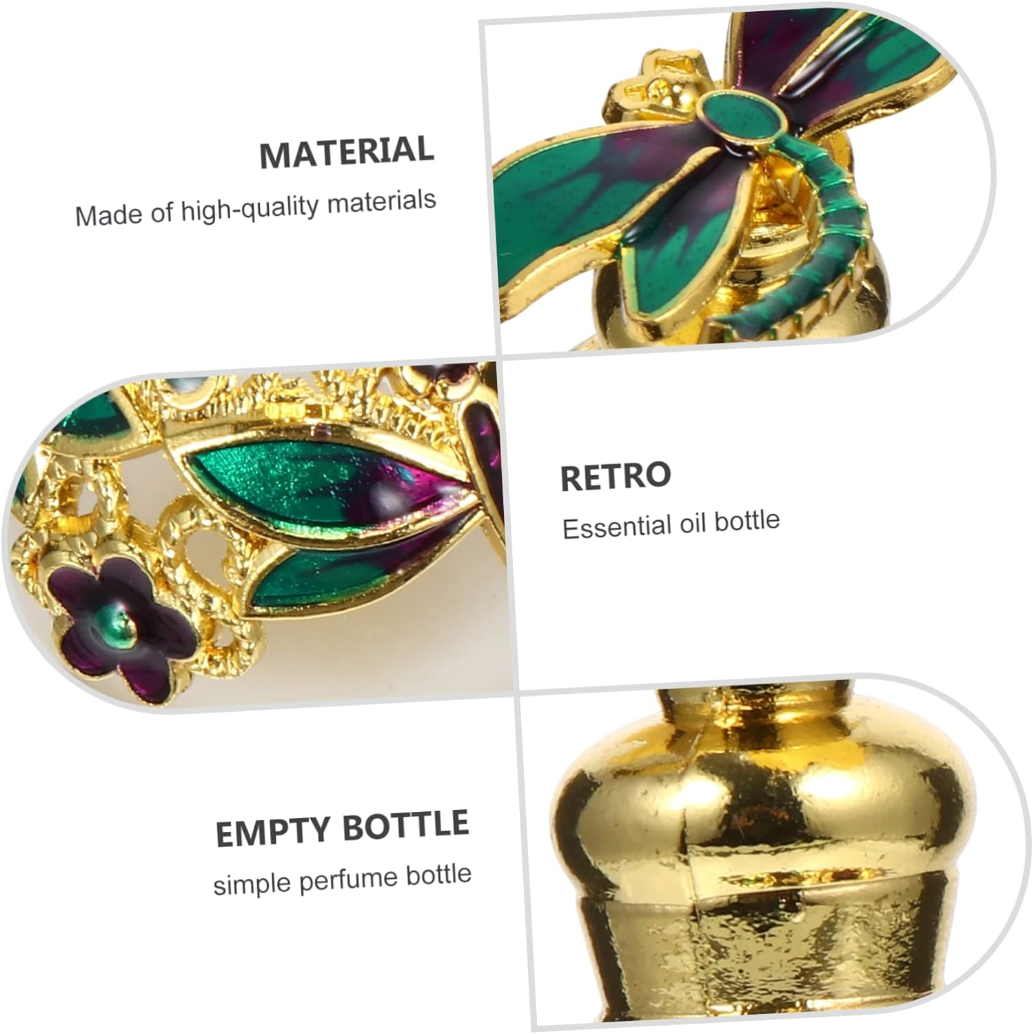 Mobestech 2Pcs Glass Aroma Bottle Refillable Essential Oil Bottle for Diffuser Fragrance Release Perfume Essential Oil Use in Home Fragrance image number 4