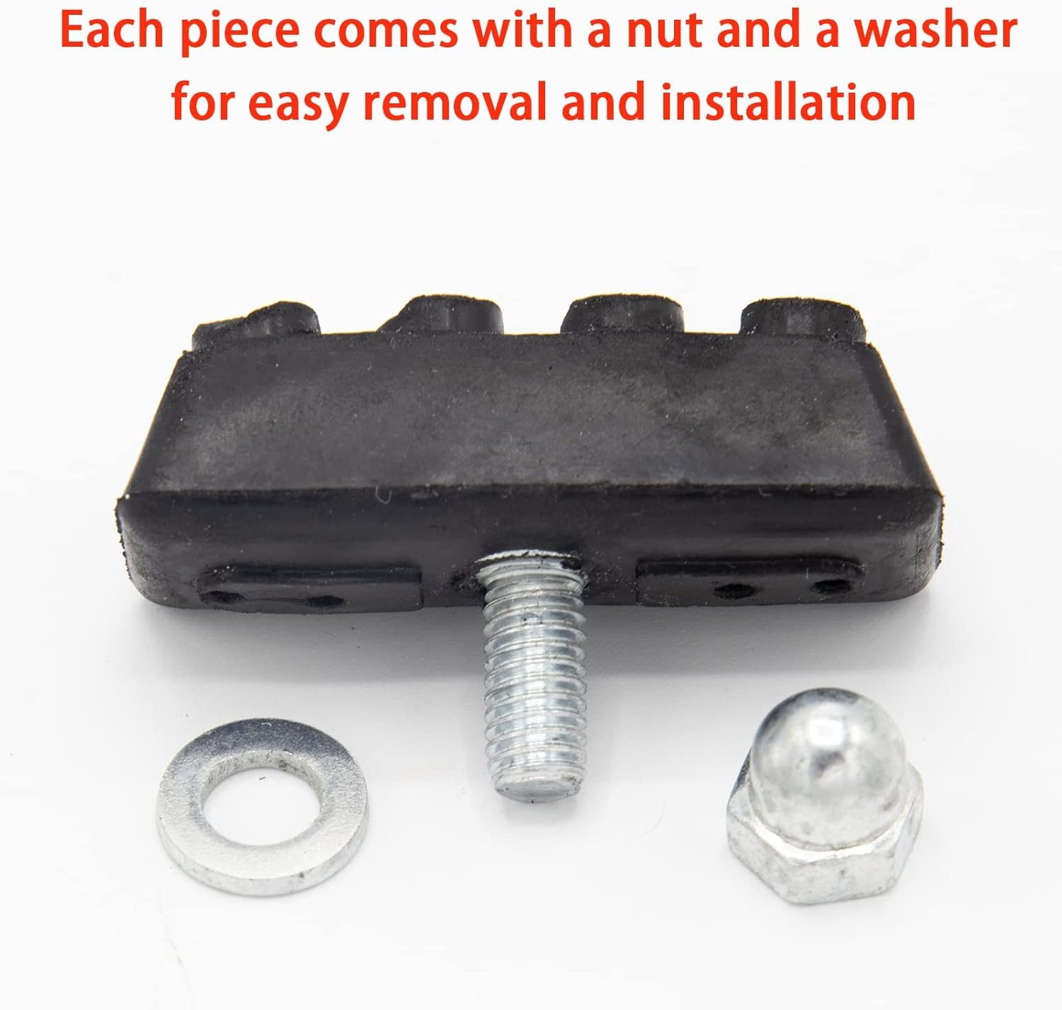 Cheerock 2 Pair Bike Brake Pads, Rubber V-Brake Pads for Mountain & Road Bicycles, Quiet & Non-Skid Cycling Accessories for Enhanced Safety image number 2