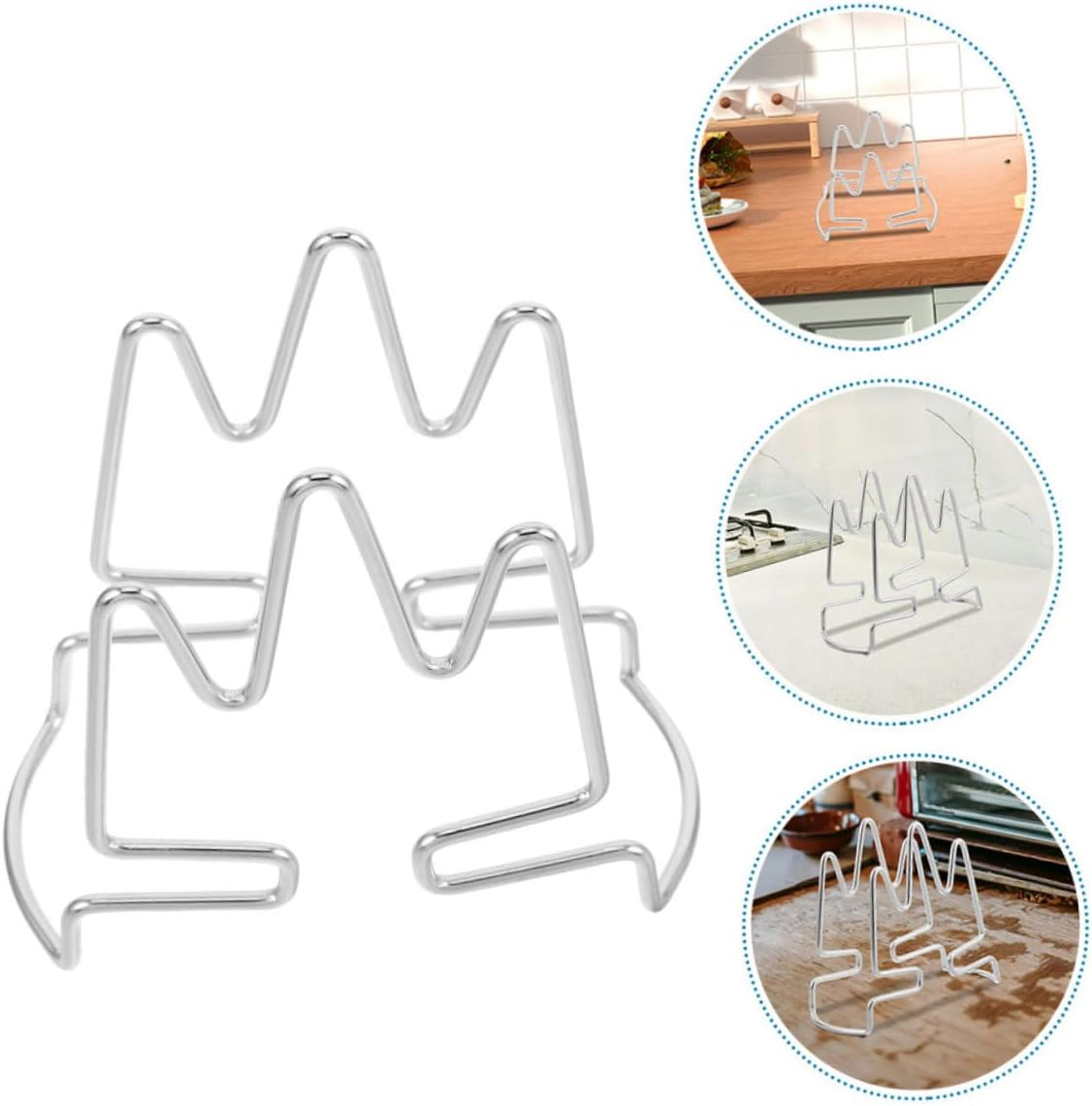 Gatuida 2Pcs Stainless Steel Coffee Stand Drip Holder Stand Portable Filter Paper Holder for Hand Drip Espresso Accessories image number 2