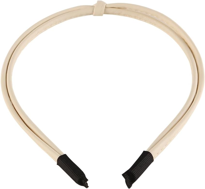 Laroal 5 Pieces Thin Leather Headbands for Women Hairpin Suitable for All Ages and Hair Types image number 3