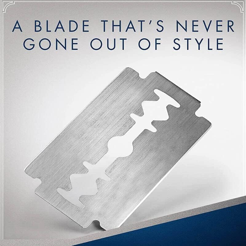 AIMALL 10 PCS Platinum Coated Double Edge Razor Blades, Ultra Sharp Stainless Steel Blades for Cut Throat Razors, Sensitive Skin Friendly, Individually Wrapped image number 4