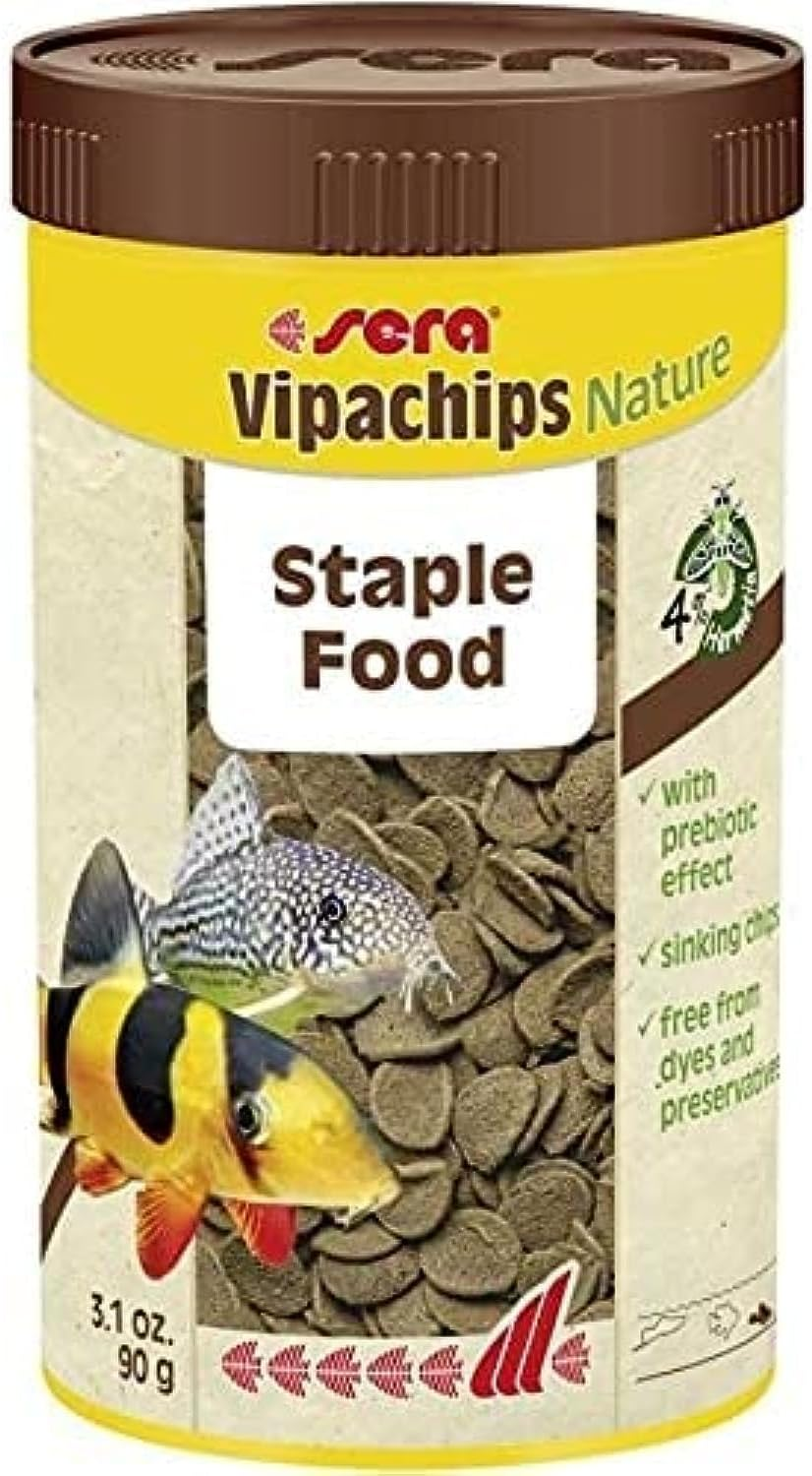 Sera Vipachips Tropical Wafers, Staple Food for Ornamental Fish Eating at the Bottom, for Freshwater Aquariums, 250Ml (90G) image number 4