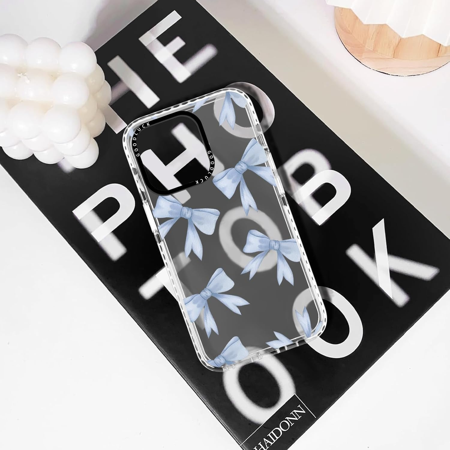 Yirlbey Transparent Mobile Phone Case for Iphone 16 Pro Case, Aesthetic Colourful Bow Pattern Cute Design Girl Gift Protective Case, Silicone TPU Hard PC Back Case Cover for Iphone 16Pro 6.3 Inches image number 7