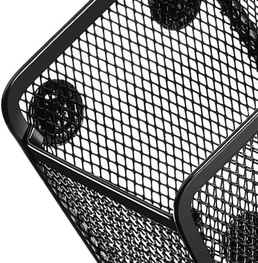 Baosity Magnetic Pencil Holder Multifunctional Mesh Basket Mesh Desk Organizer Caddy Pen Storage Basket for Refrigerator School Supplies Ruler Blackboard - Square image number 1