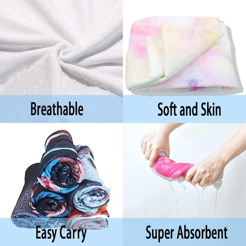 Kaylz Hooded Beach Towel for Girls Microfiber Towels Adults Quick Dry Surf Poncho Wearable Stripe Soft Bath Surfing Swimming Outdoor Sports (75X110Cm, Purple) image number 4