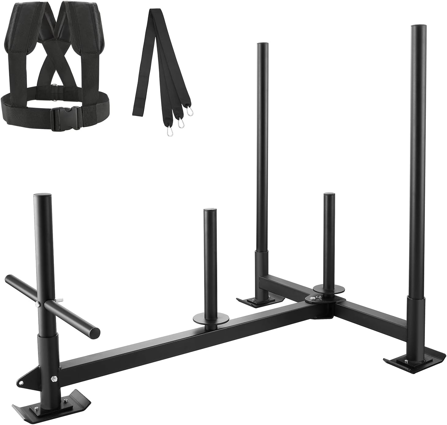 VEVOR Weight Training Pull Sled, Fitness Strength Speed Training Sled, Steel Power Sled Workout Equipment for Athletic Exercise and Speed Improvement image number 6