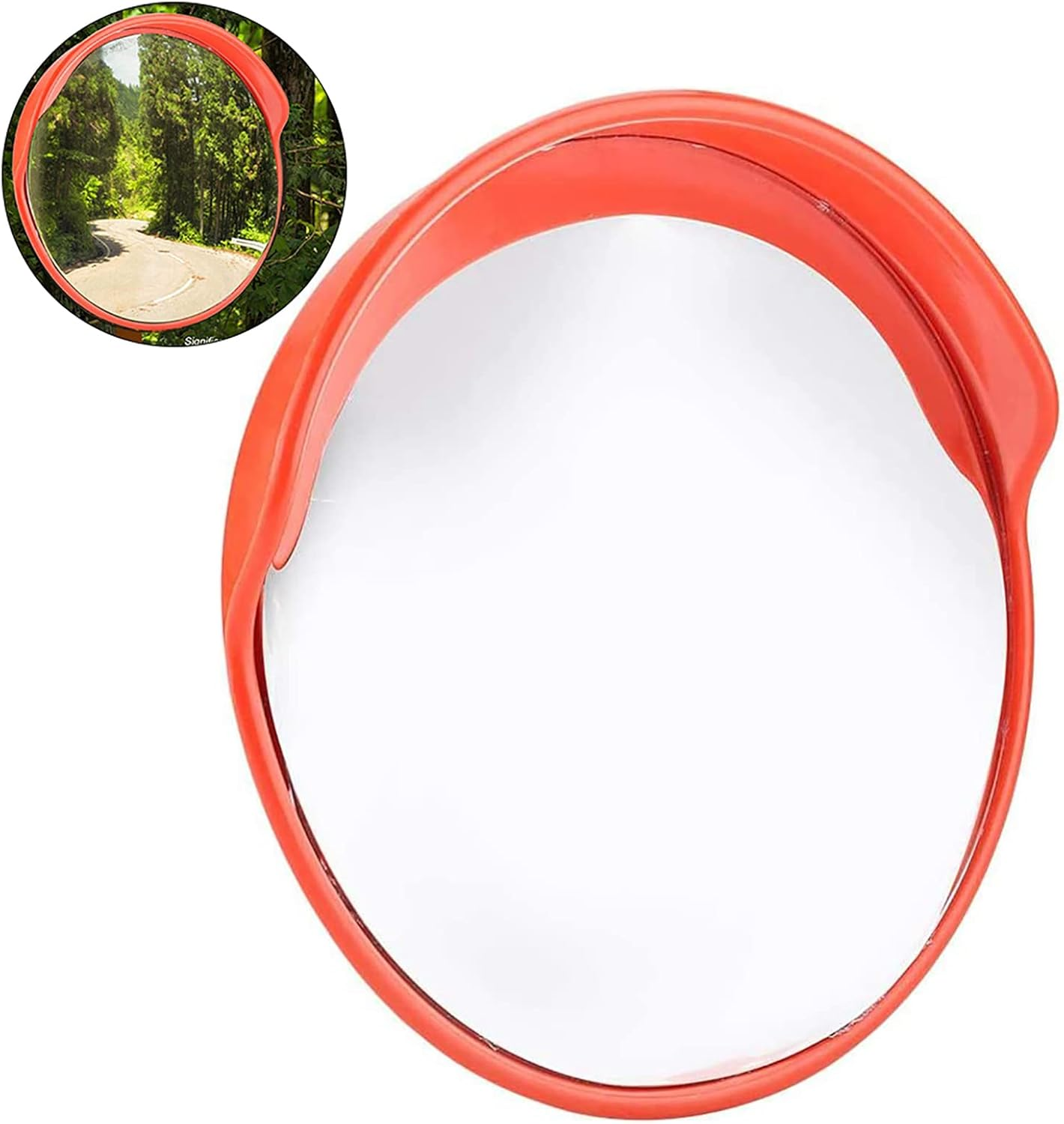 Wide Angle Traffic Mirror Convex Safety Mirror 130 Degree Wide Angle Driveway with Mounting Hardware for Communities Warehouses Hospitals image number 2