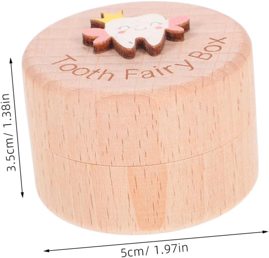 Wooden Boy Girl'S Teeth Box Cute Keepsake Organizer for Boys and Girls Tooth Storage for Shower image number 6