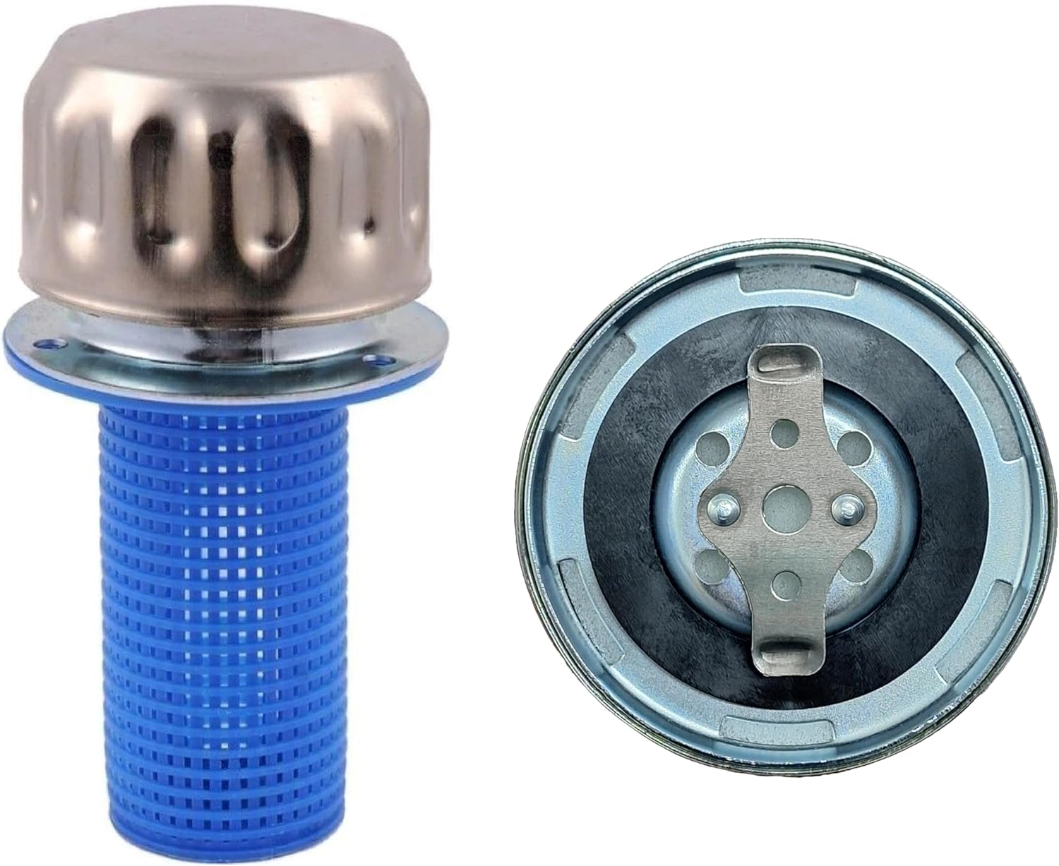 Hydraulic Oil and Fuel Filler Breather Vent Metal Cap for Reservoir Tank (With Strainer, Bayonet Lock, 304 (18/10) Grade Stainless Steel, Tearproof Gasket) image number 6