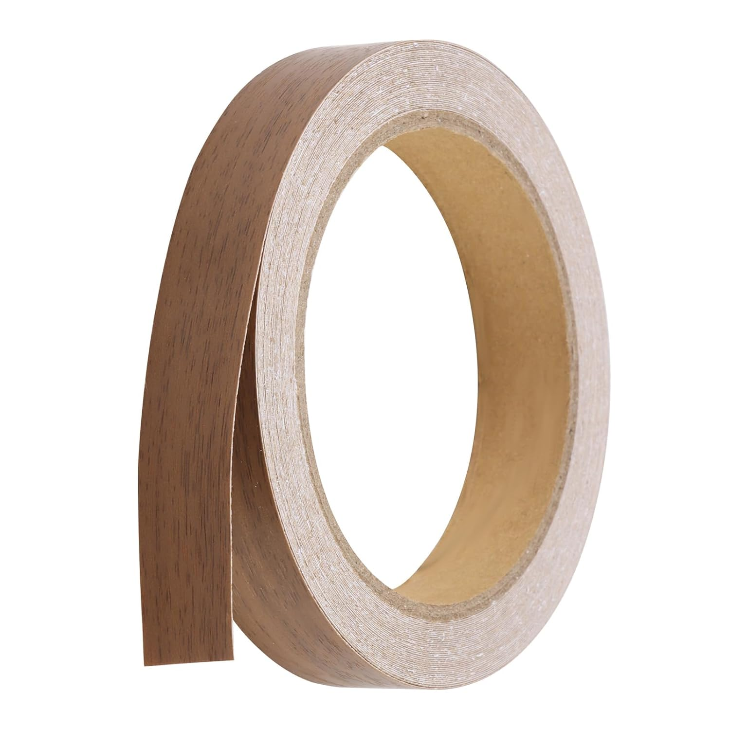 18Mm X 10M Walnut Edging Tape Self-Adhesive Melamine Veneer Edge Banding No Ironing Needed for Worktops Furniture & MDF Panels Heavy Duty Wood Repair Tape 10M Roll Long Brown image number 1