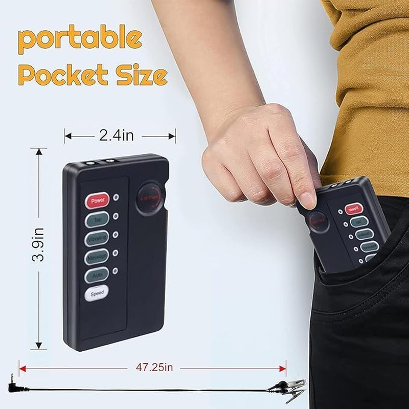 Electric Shock Nipple Clip Chain Adjustable BDSM Nipple Clamps Nipple Toy Nipple Clamps, Sex Toy Nipple for Adult Women Sex Toys （Requires Two AAA Batteries Installed） image number 6