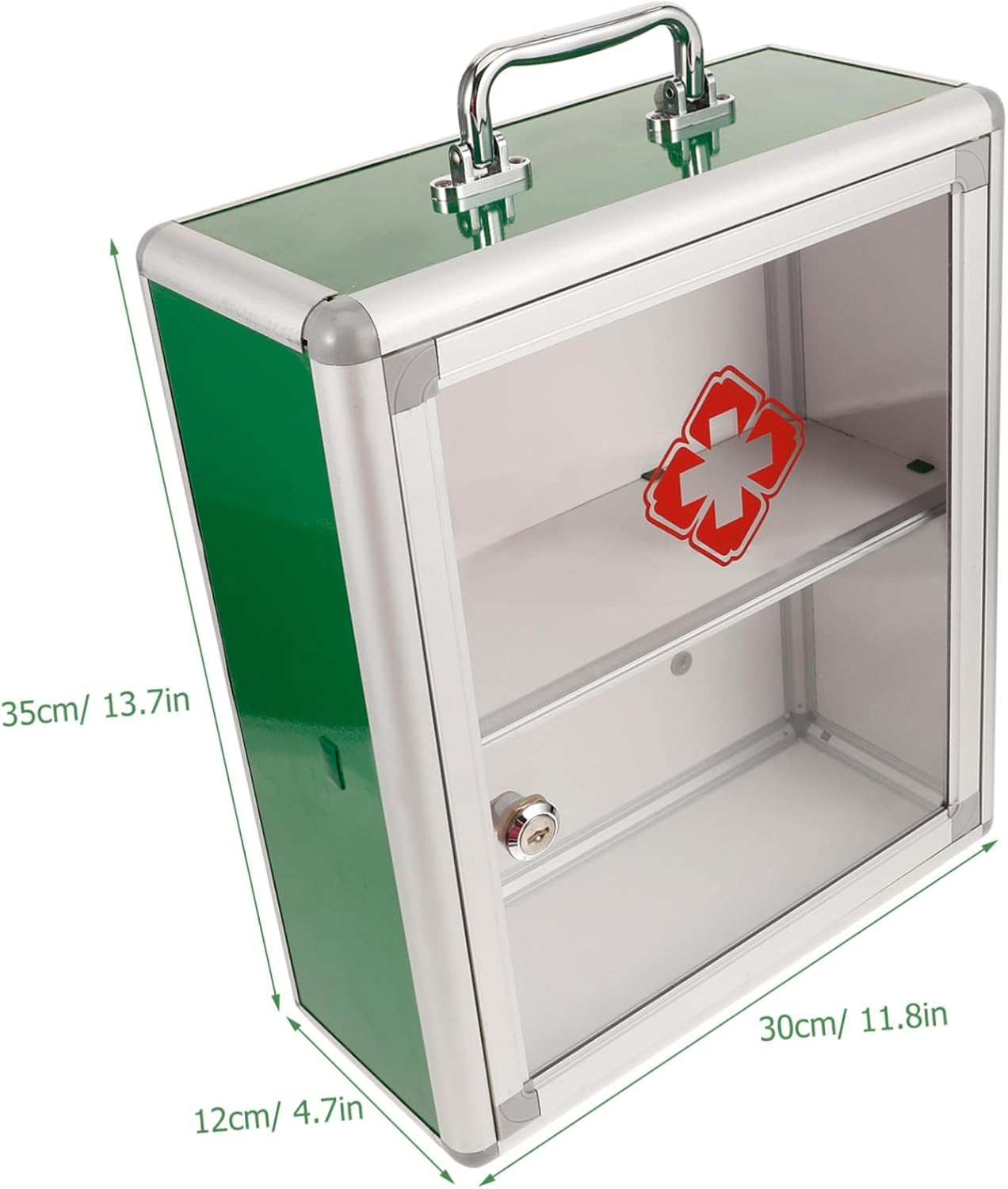 BESTOYARD Wall Mount First Aid Case Cabinet Large Capacity Medicine Storage Organizer for Home Outdoors Durable Emergency for Family Sports and Business Use image number 3