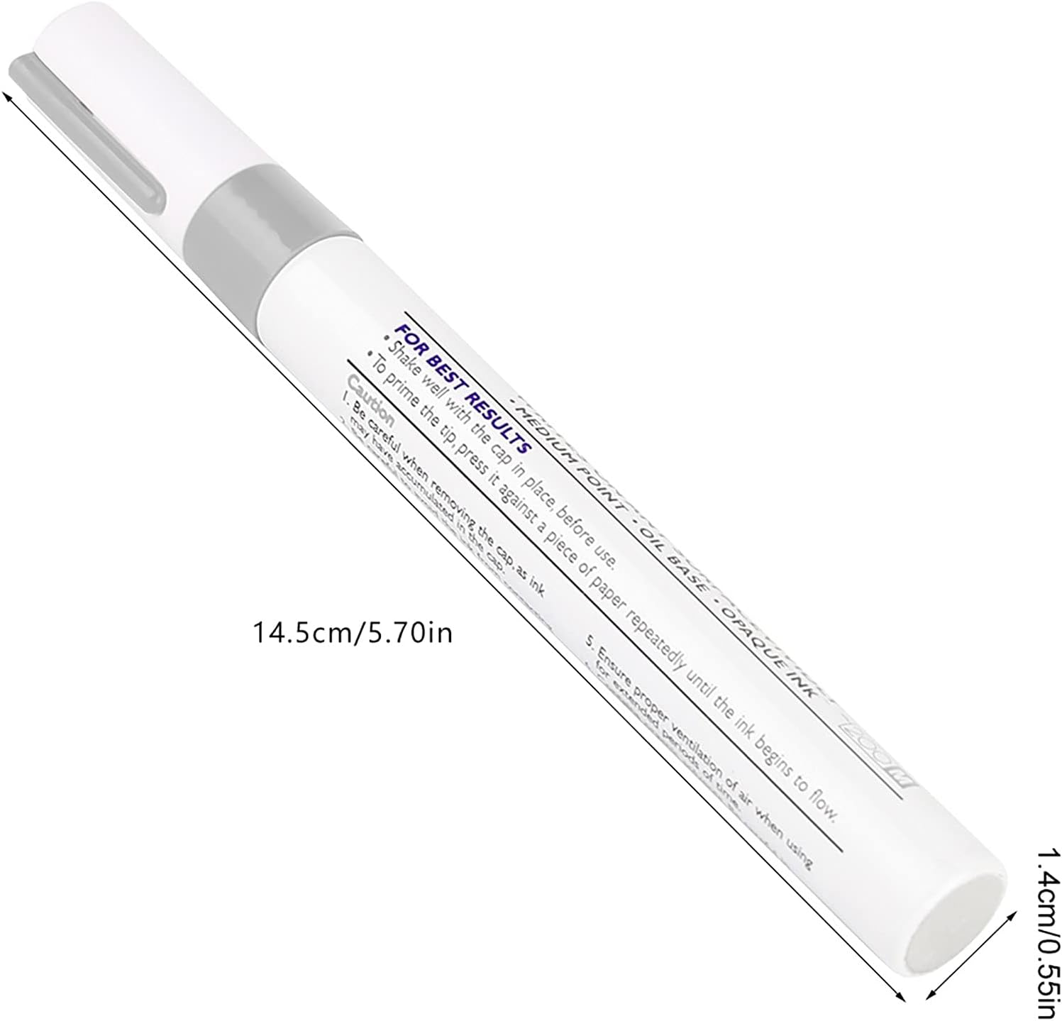 Tire Pens, Car Tire Paint Pen, Car Paint Pen, Paint Pen for Car Tires, 1 Pcs Waterproof Professional Car Pencil Tire Paint Pen Mark Pens(Silver) image number 3