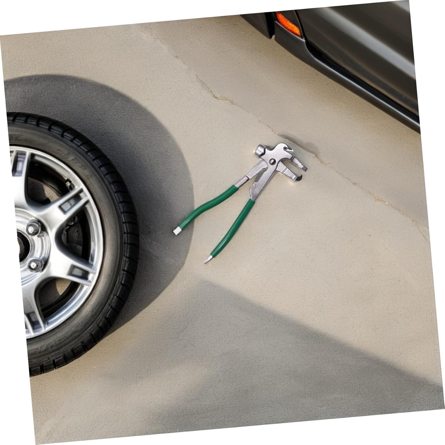 AKOOSY 2Pcs Automotive Wheel Weight Pliers with Ergonomic Nonslip Handle Alloy Steel Tire Balancing Tool for Wheel Alignment and Balance Heavy Duty Clip Weight Hammer image number 6