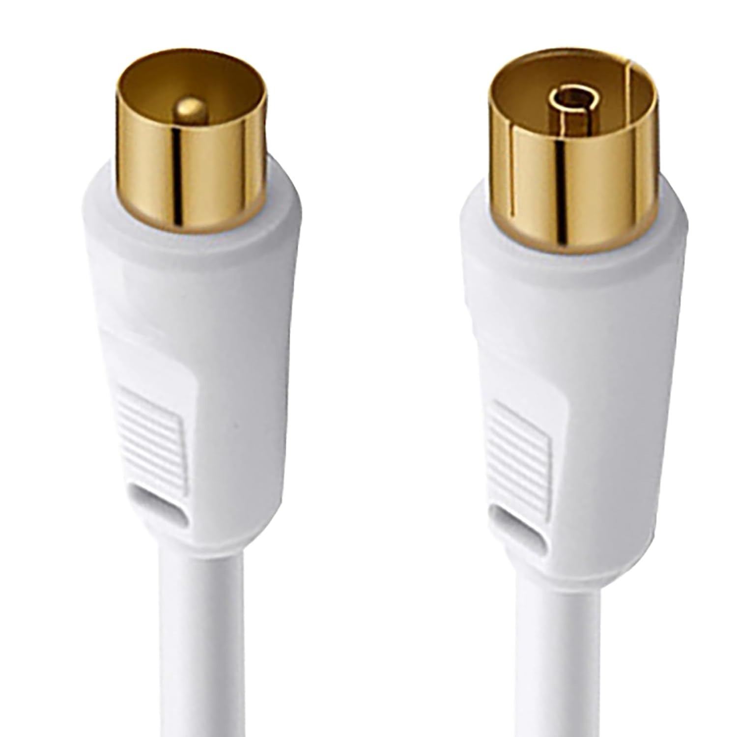 Tunghey TV Aerial Ariel Cable Coaxial Extension Lead Freesat Recorder Male to Female Plug for TV DVD VCR Sky Virgin, Tivo, TV Box, Satellite Antenna Splitter White (5M) image number 6