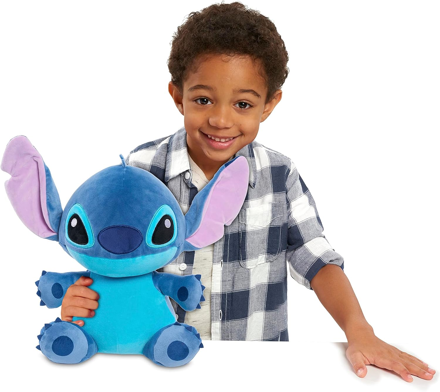 Disney Classics 14-Inch Stitch, Comfort Weighted Plush, by Just Play image number 6