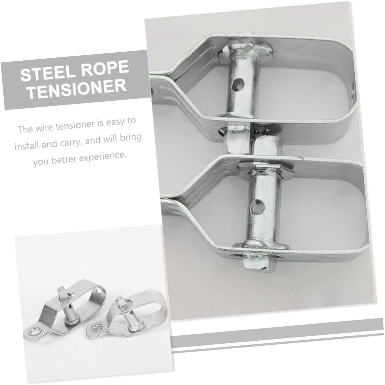 6Pcs Outdoor Fencing Line Wire Tighteners Cable Tensioner Ratchet Wire Strainer for Garden Fence image number 2