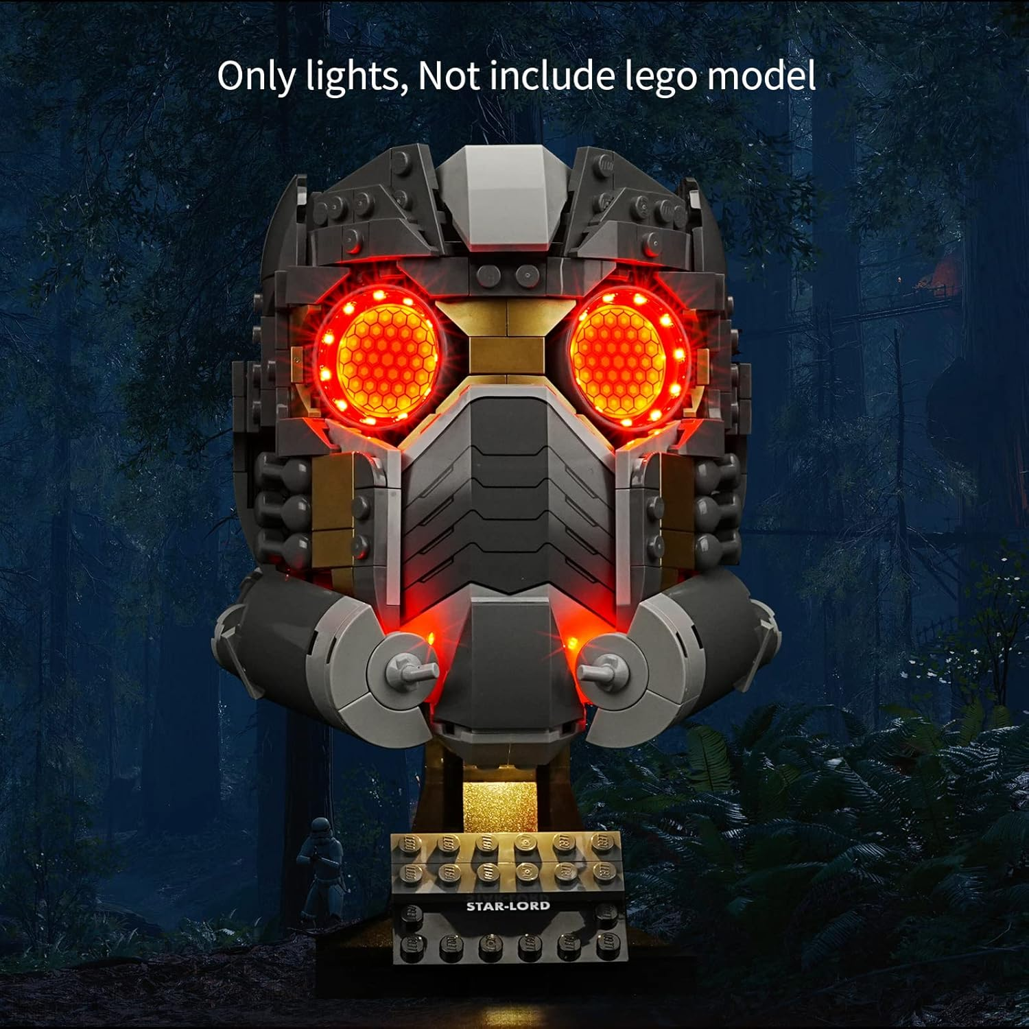 Cooldac LED Light Kit for  Super Heroes 76251 Star-Lords Helmet Set, LED Lighting Set Compatible with  76251 (Only Lights, Not  Models)