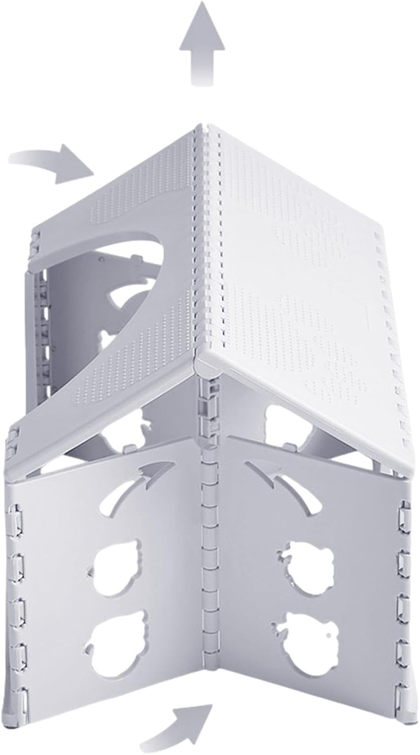 Poop Stool for Bathroom Adults - Bathroom Step Stool - Folding Chairs 35&deg; Angle for Better Posture, C-Shape, Non-Slip Rubber Feet for Children, Older, Kids Buniq image number 2