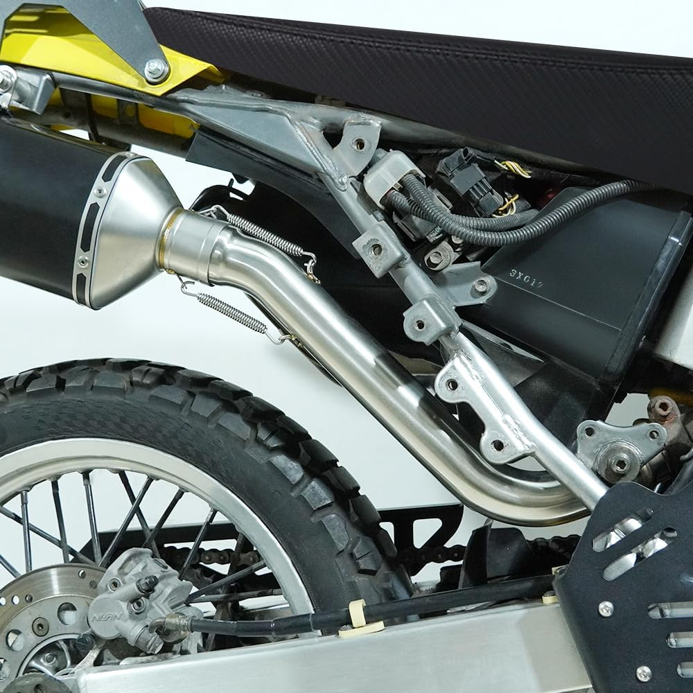 Motorcycle Exhaust Muffler Middle Link Pipe, Stainless Steel Exhaust Middle Pipe Compatible with DR650 SE 1996-2024 image number 2