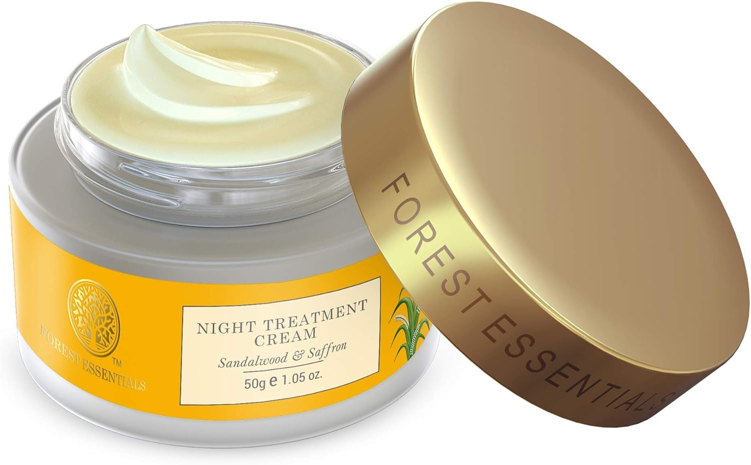 Forest Essentials Sandalwood and Saffron Night Treatment Cream, 50G image number 1