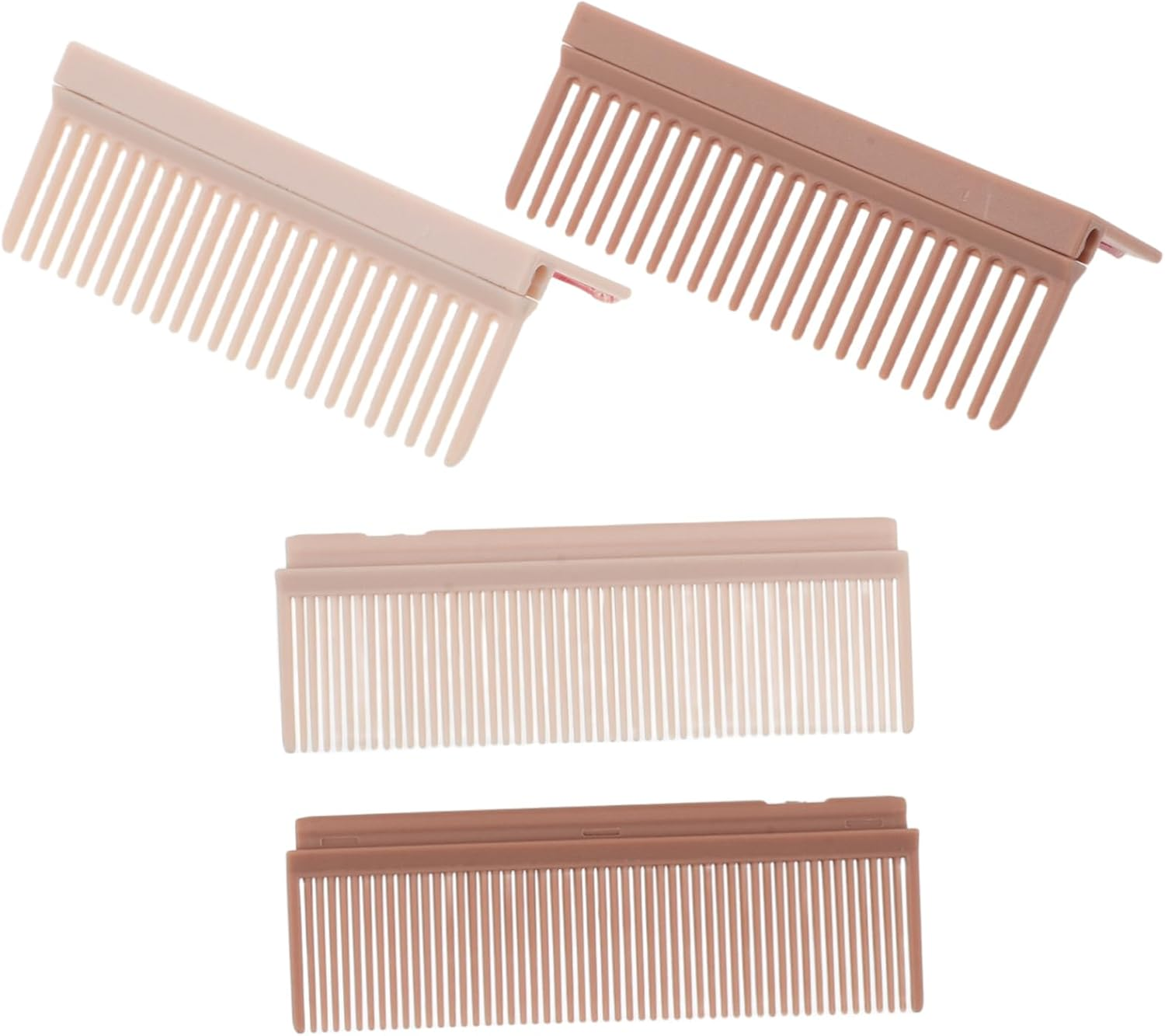 LOORGVEL 2Pcs Hairdressing Plywood Comb Hair Straightener Hair Straightening Accessory Clip-On Comb for Straightener Home Salon Tool Carbon Fiber Carbon Fiber Nylon image number 5