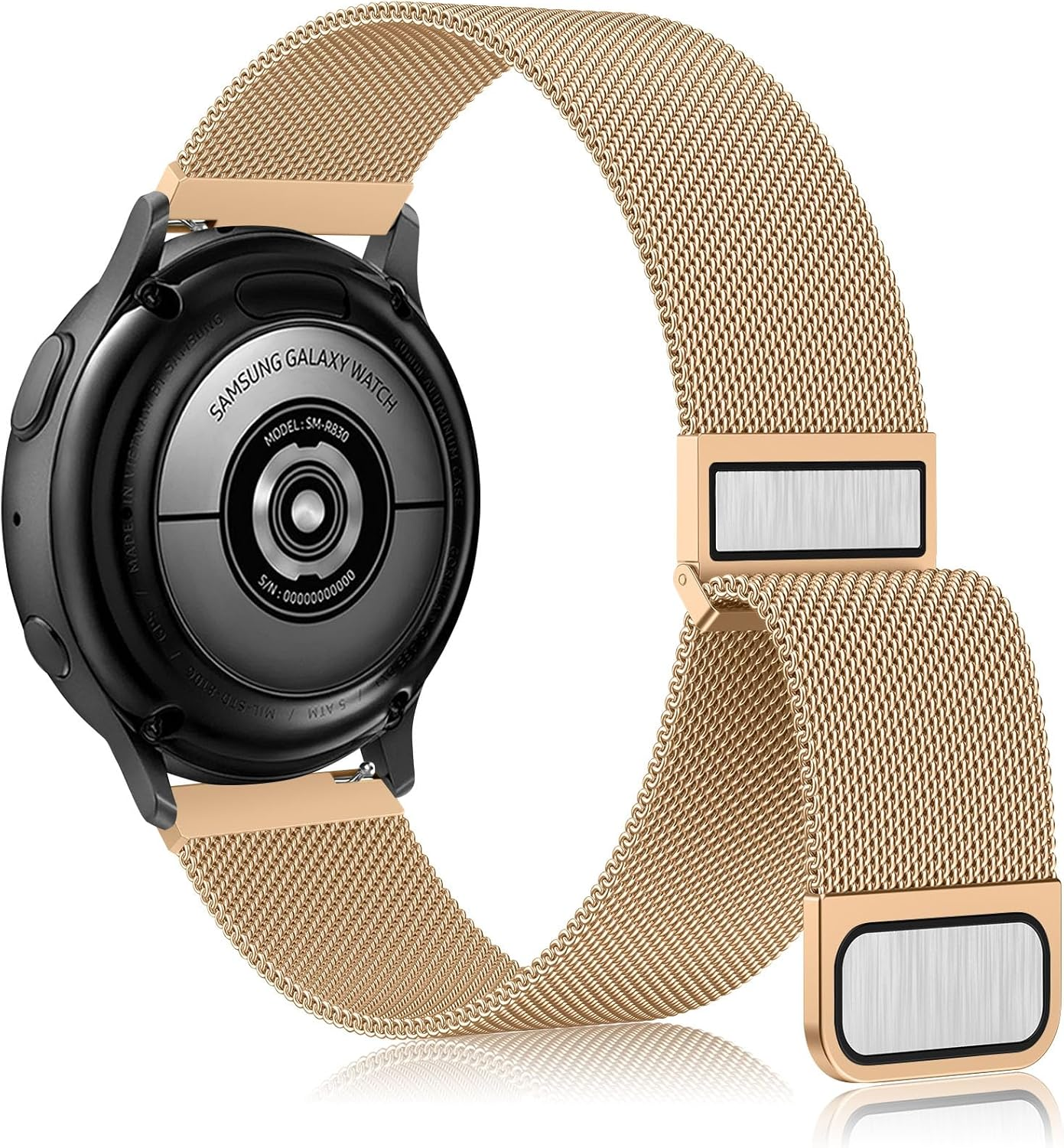 Metal Bands for Samsung Galaxy Watch 7 6 5 4 40Mm 44Mm Band, Galaxy Watch 5 Pro 45Mm, Galaxy Watch 6 Classic 47Mm 43Mm, 4 Classic 46Mm 42Mm, Active 2, 20Mm Stainless Steel Mesh Strap for Women Men - Colorful image number 6