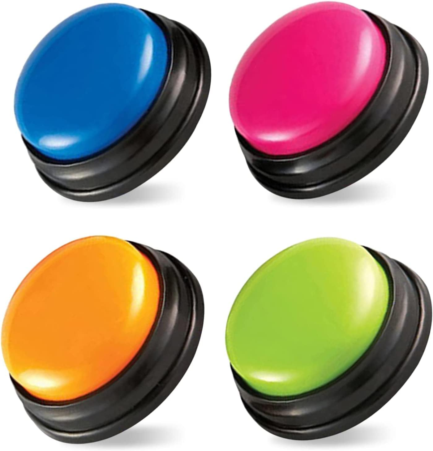 Dog Buttons for Communication, 4 Packs Talking Button Set, 30 Second Voice Recordable Pet Training Buzzer, Speaking Buttons Teach Your Pet to Talk image number 2