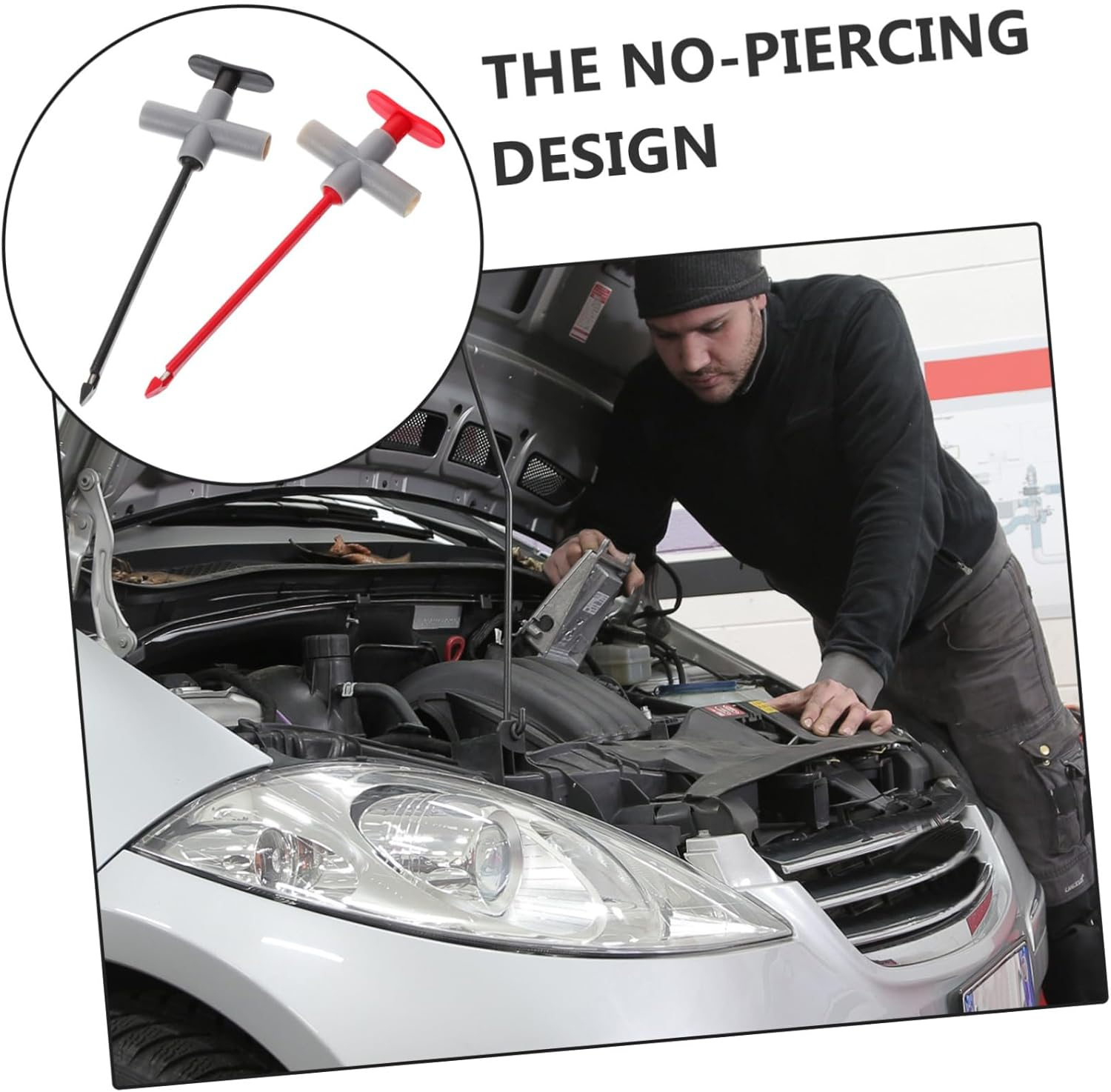 TEMPNAP 2Pcs Test Probe Tips Multimeter Accessories Automotive Test Probes Piercing Needle Wire Testing Car Multimeter Tool