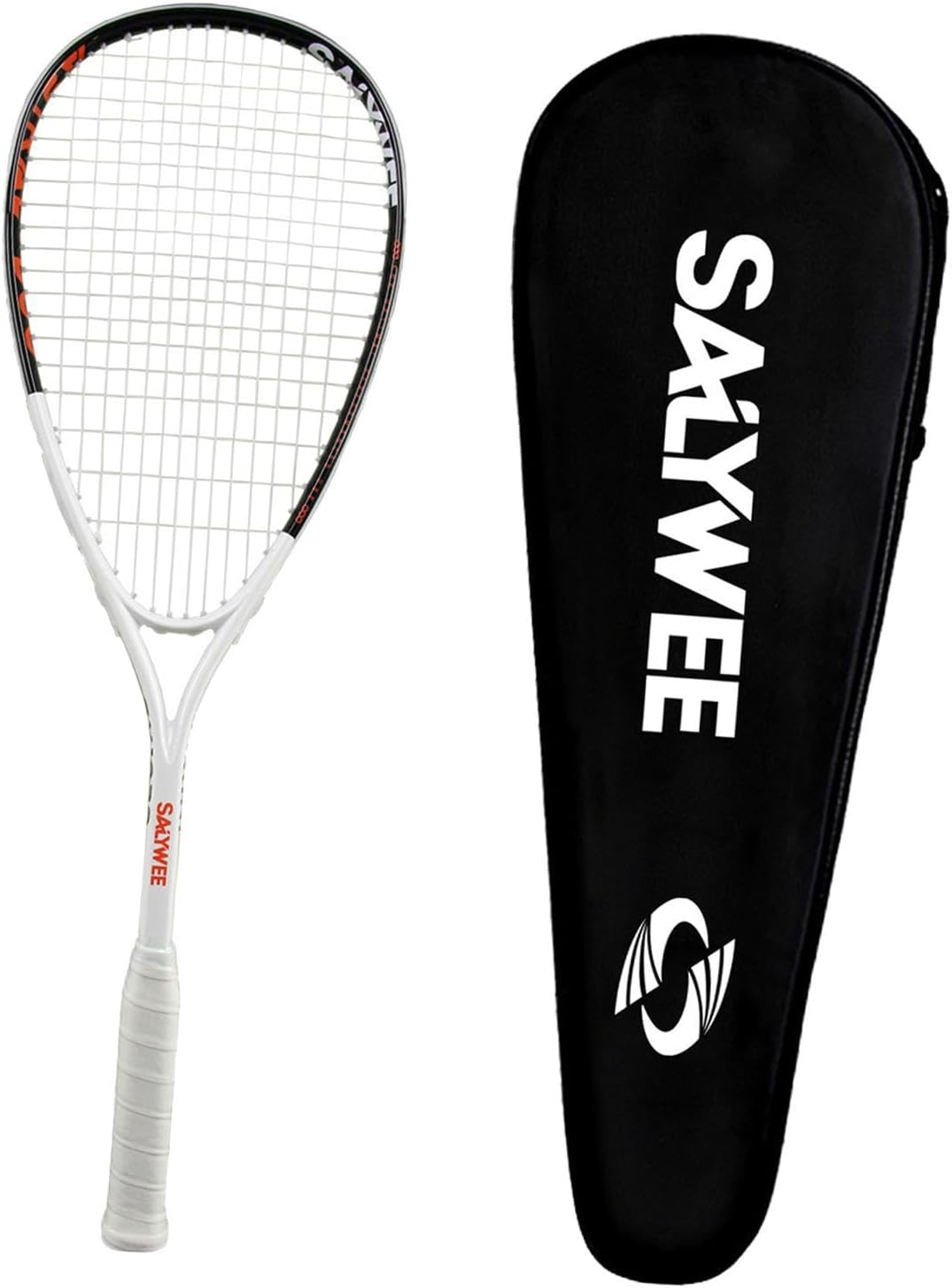 CAQYPVH Carbon Fiber Squash Racket, Squash Training Paddle, Outdoor Teardrop Squash Racket
