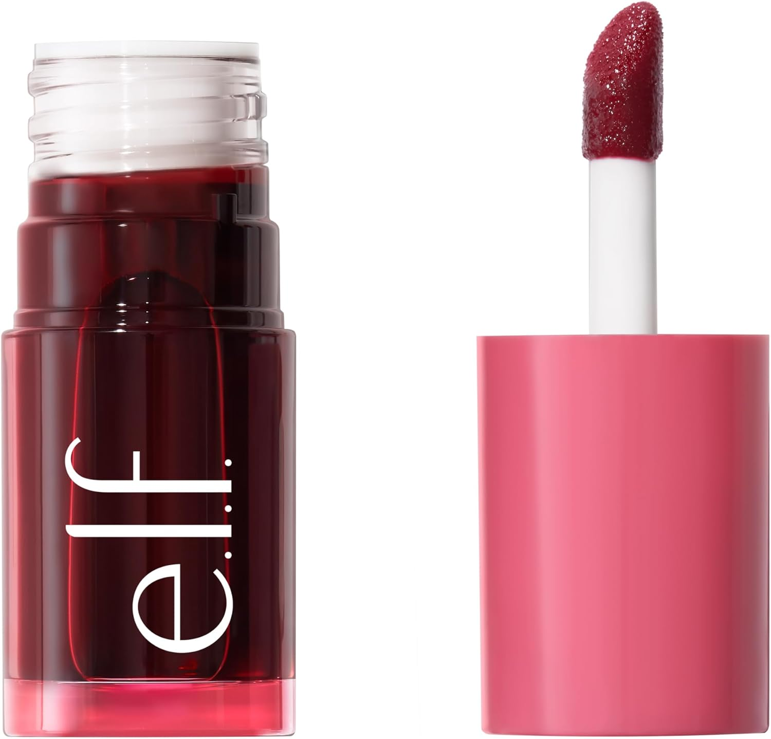 E.L.F. Sheer for It Blush Tint, Multi-Use, Long-Lasting Lip & Cheek Makeup, Creates a Natural Flush Finish, Vegan & Cruelty-Free, Left on Red image number 1