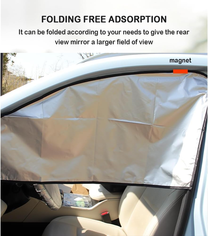 Magnetic Car Window Shade - Full Blackout for UV Block&Privacy Protection with Car Side Window Sun Shade- Universal Suv,Truck,Auto Privacy Shades (A-Side Window/4Pcs) - A-Rear Window/2Pcs image number 6
