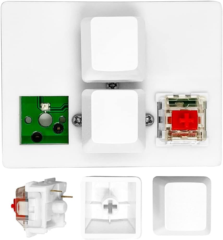 QINIZX USB Mini 4-Key Keypad One-Handed Mechanical Gaming Keyboard Programming Macro Pad RGB Keypad for Windows Mac OSU HID Standard Keyboard, Cherry Shaft, Hot Swappable Switch with 1.5M USB Cable image number 6