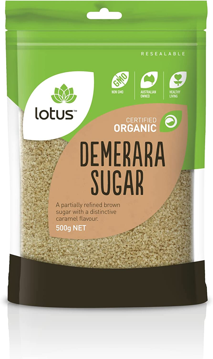 Lotus Organic Demerara Sugar, 500 G