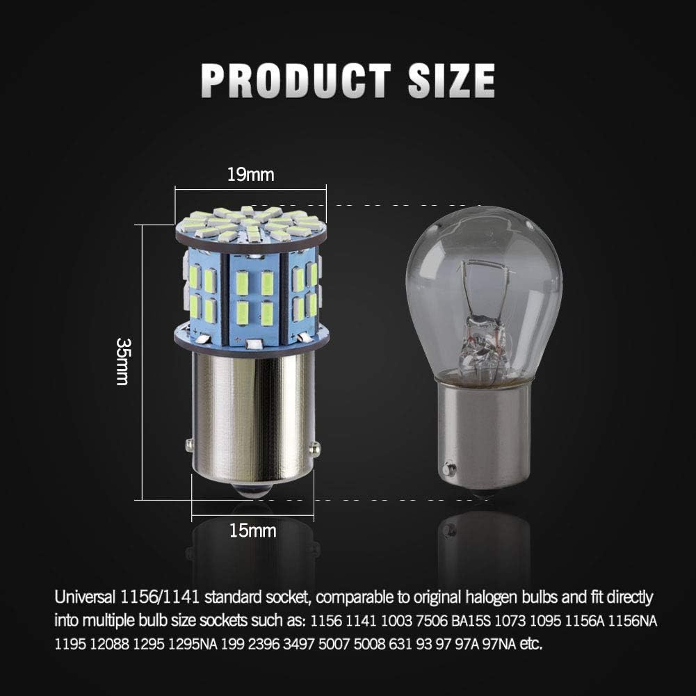 Antline 1156 1141 1003 7506 BA15S LED Bulbs Cool White 20-Packs, Super Bright 3014 50-SMD LED Replacement for 12 Volt RV Camper Trailer Boat Trunk Interior Light Bulbs image number 3