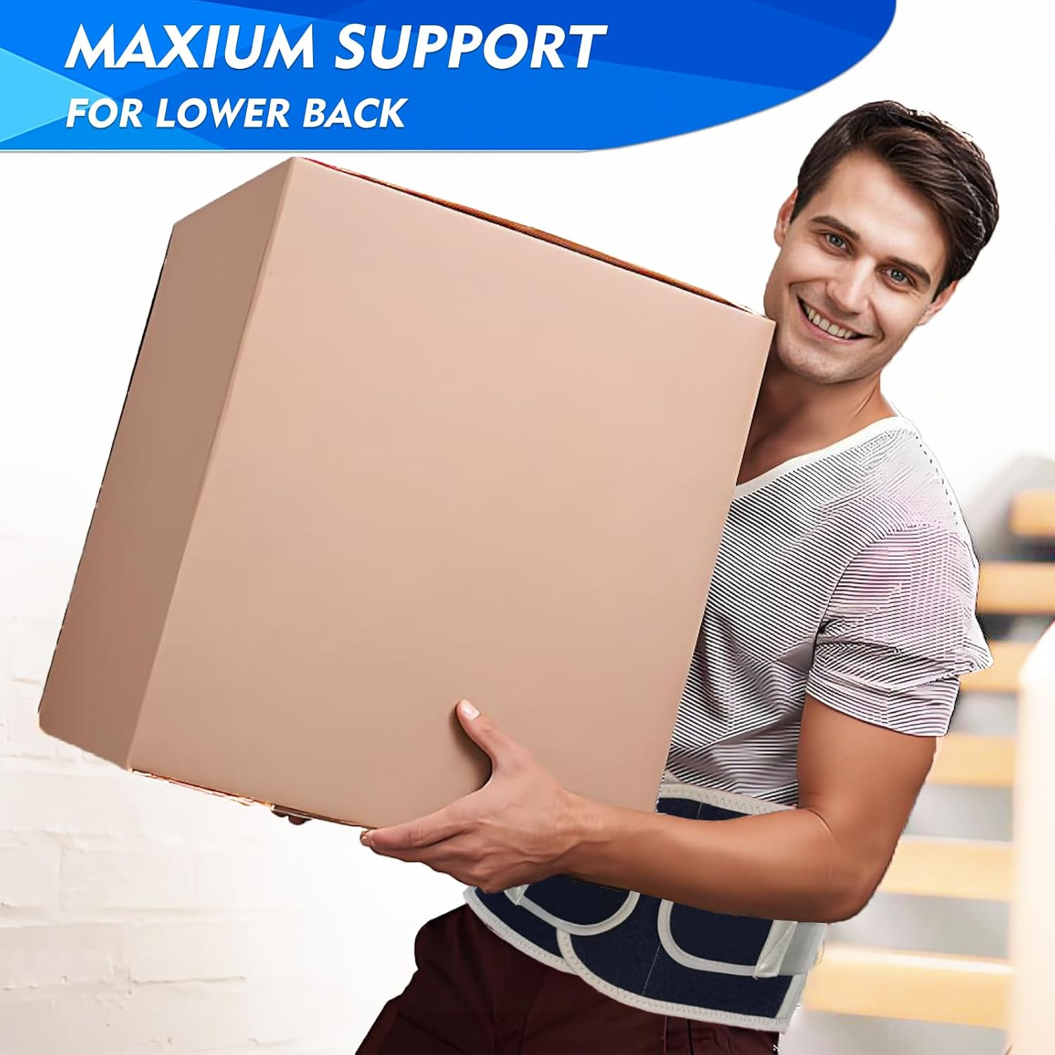 Avaneeny Back Brace for Lower Back Pain Relief from Herniated Disc, Sciatica & Scoliosis, Adjustable Lumbar Support Belt for Women & Men, Back Support Belt with Breathable Air Mesh Design-Medium