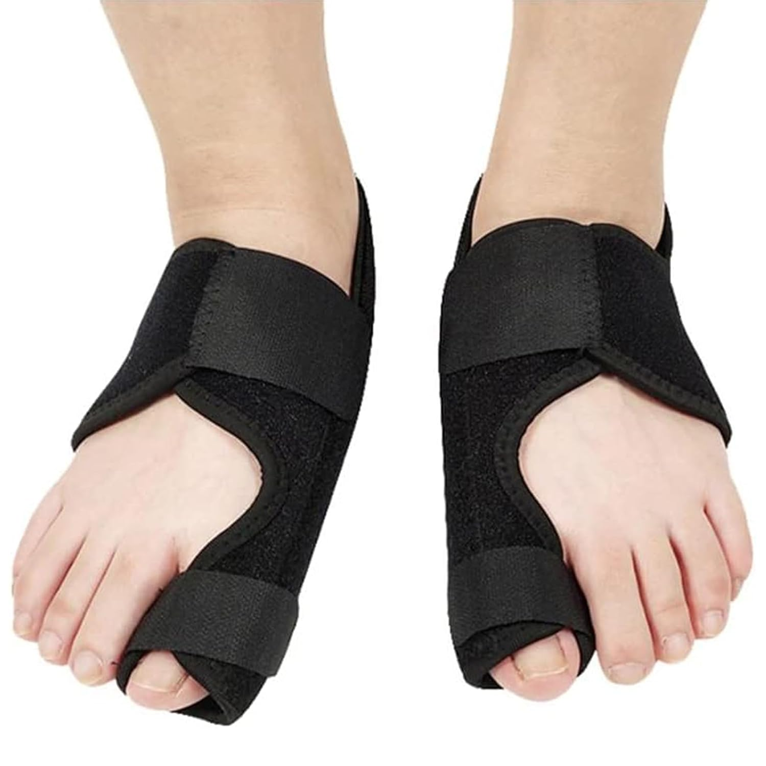 2 Pieces Upgraded Bunion Corrector Left + Right, Bunion Splint & Big Toe Straightener for Unisex, Brace Splint Pads Premium Orthopedic Big Toe Straightener for Valgus Hallux Pain Relief image number 2