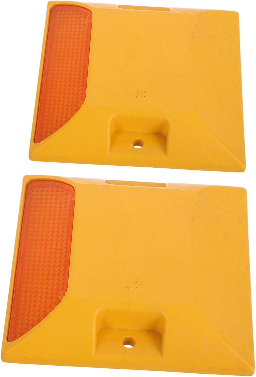 ULTECHNOVO Enhanced Nighttime Safety: 2Pcs Reflective Pavement Markers Nails Road Studs for Freeways