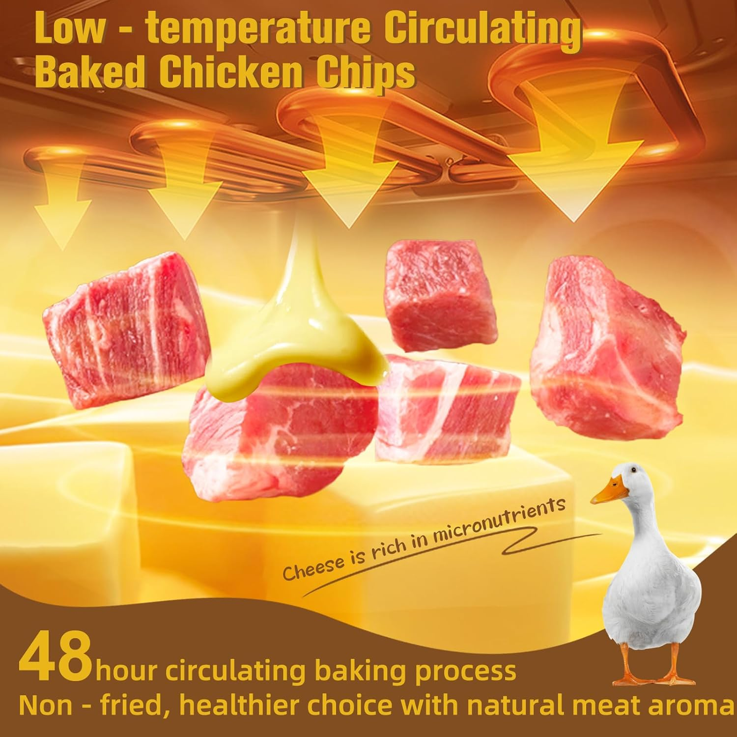 Natural Duck & Cheese Filled Dog Treats | Low-Temp Circulated Baked | High-Protein, Tasty & Nutritious image number 1