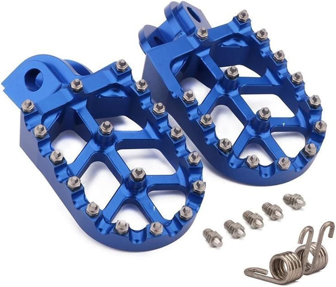 TRUSTTWO Motorcycle CNC Footpegs Foot Pegs Rests Pedals Compatible with Husqvarna TC TE FC FE FS 65 85 125 250 300 350 350S 450 501 501S 2014-2016 the New (Color : Black) image number 5