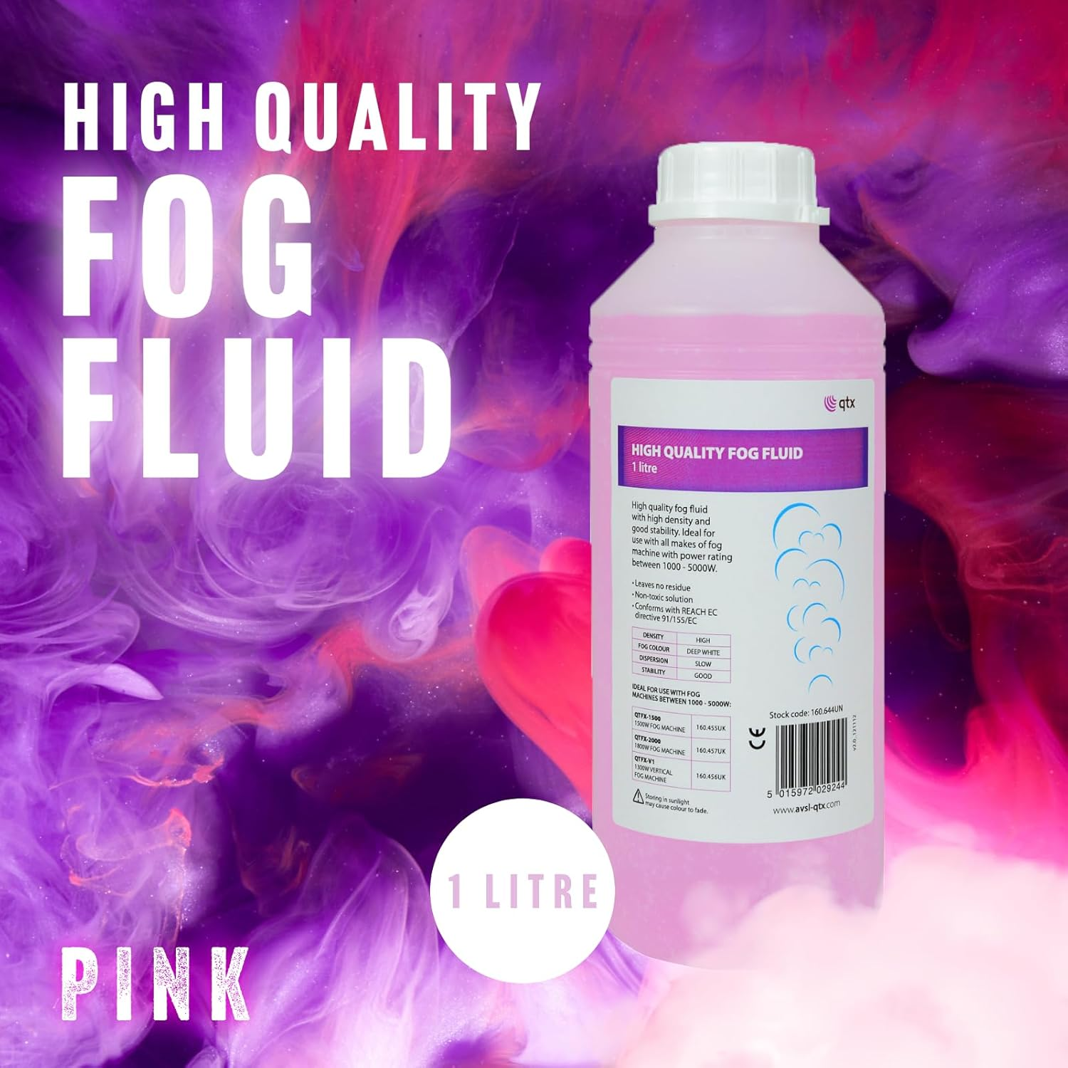 QTX | Long Lasting Smoke/Fog Fluid for DJ & Party Effect | 1 Litres image number 4