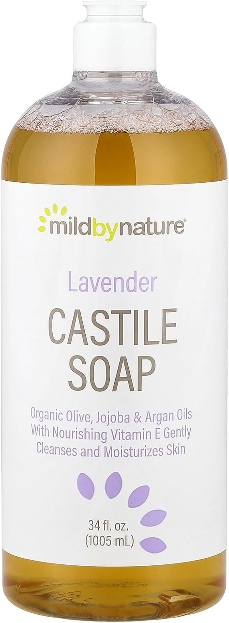 Mild by Nature Castile Soap, Lavender, 34 Fl Oz (1,005 Ml) image number 1