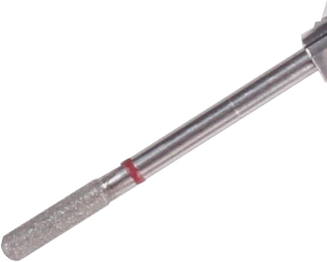 MZCMSL 6Pcs Cylinder Cuticle Bits, Safety Manicure Drill Bits for Nail Prep, 3/32 Shank Diamond Nail Bits (Fine & Medium) image number 6